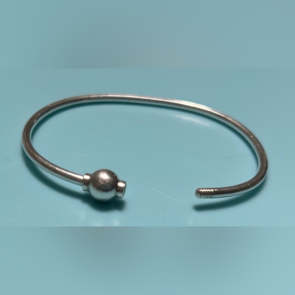 EDEN Hand Arts Cape Cod Sterling Silver Bangle Bracelet fits 7 to 7 1/2 wrists - Picture 2 of 11